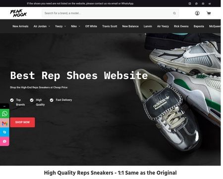 website thubmnail of Peakhook.is