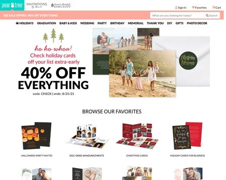 website thubmnail of PearTreeGreetings