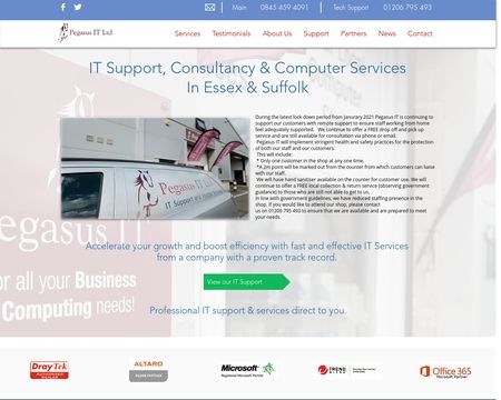 website thubmnail of Pegasus IT Ltd.