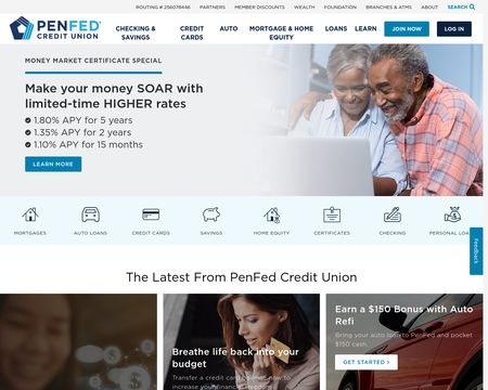website thubmnail of Pentagon Federal Credit Union