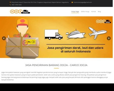 website thubmnail of Pengirimanbarangjogja.net