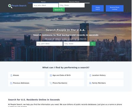 website thubmnail of People-search