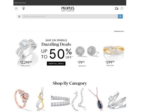 website thubmnail of Peoples Jewellers