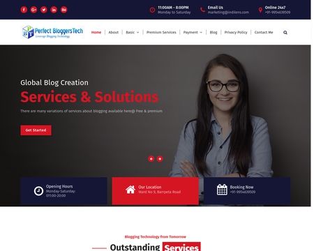 website thubmnail of Perfect Bloggers Tech