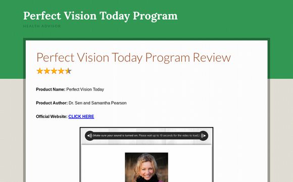 Thumbnail of Perfect Vision Today Exercises Review