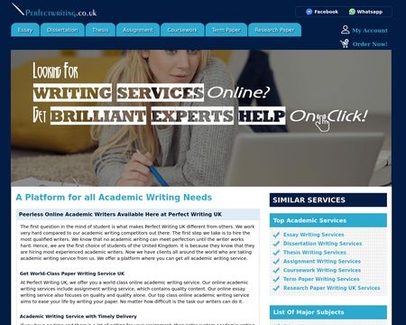 website thubmnail of PerfectWriting.co.uk