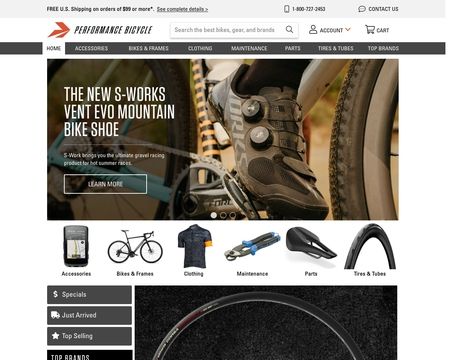 website thubmnail of PerformanceBike