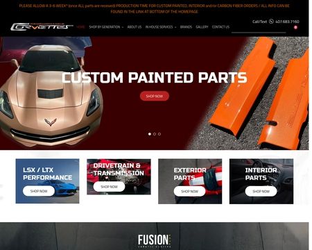 website thubmnail of Performance Corvettes