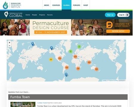website thubmnail of Permacultureglobal.org