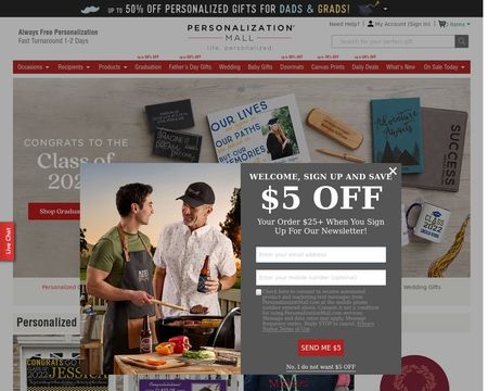 website thubmnail of Personalization Mall
