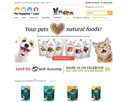 website thubmnail of Pet Supplies 4 Less