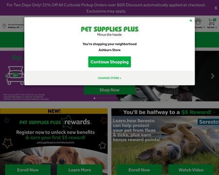 website thubmnail of Pet Supplies Plus