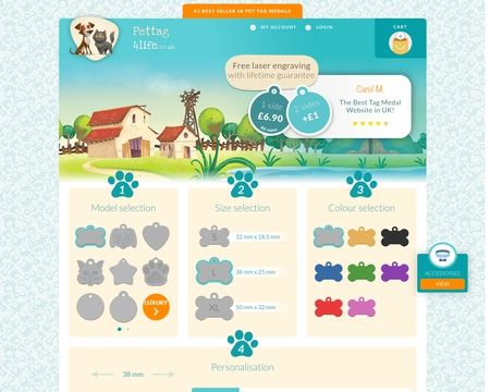 website thubmnail of Pet Tag 4 Life