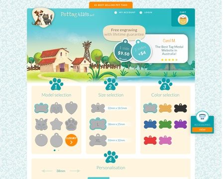 website thubmnail of Pettag4life.net