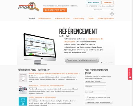 website thubmnail of Référencement Page 1