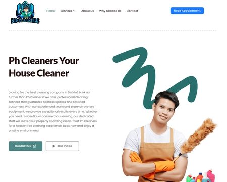website thubmnail of Phcleaners.ie