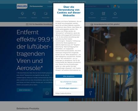 website thubmnail of PHILIPS Germany