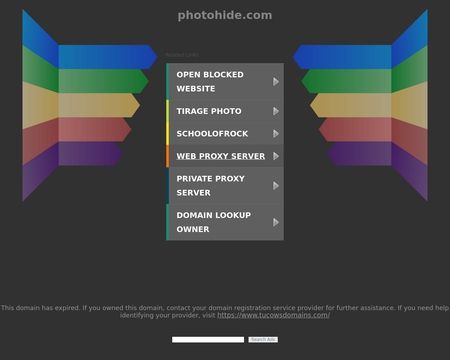 website thubmnail of PhotoHide.com