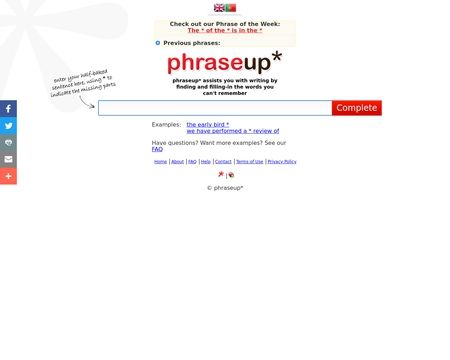 website thubmnail of phraseup