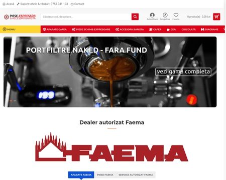 website thubmnail of Piese Espressor
