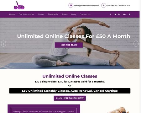 website thubmnail of Pilates Ealing & Pilates Chiswick