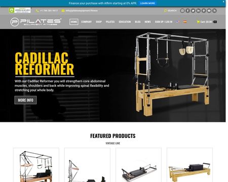 website thubmnail of Pilates Equipment Fitness
