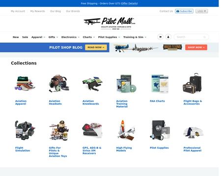 website thubmnail of PilotMall.com Pilot Shop