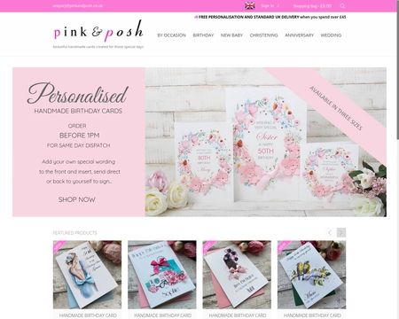 website thubmnail of Pink and Posh