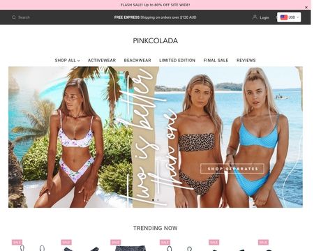 website thubmnail of PINKCOLADA