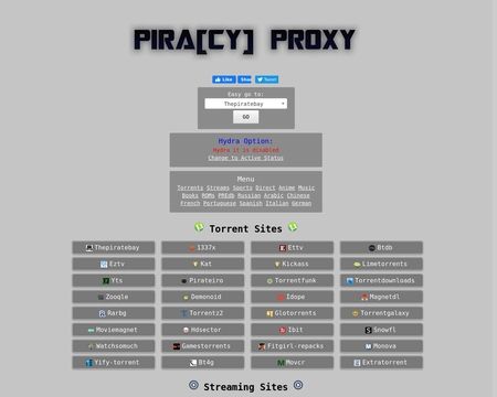 website thubmnail of Piracyproxy.xyz