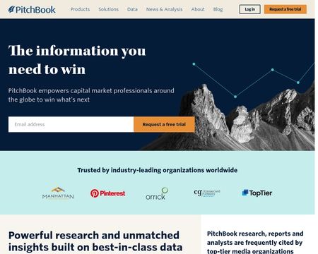website thubmnail of Pitchbook