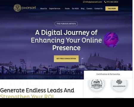 website thubmnail of Pixarsart
