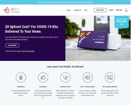 website thubmnail of Pixel by LabCorp