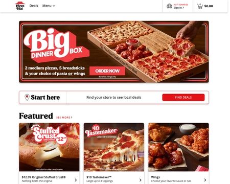 website thubmnail of PizzaHut