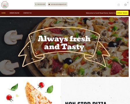 website thubmnail of Non Stop Pizza
