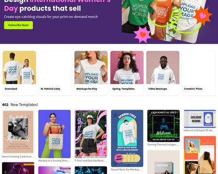 website thubmnail of Placeit