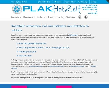 website thubmnail of Plakhetzelf.nl