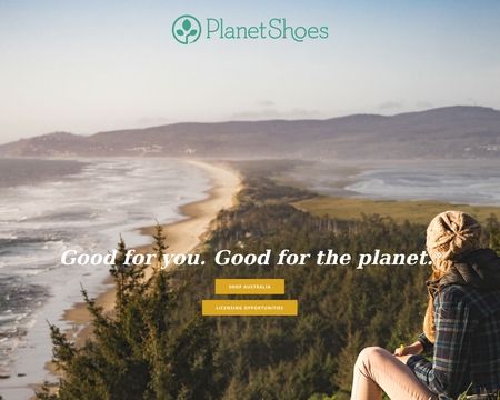 website thubmnail of PlanetShoes