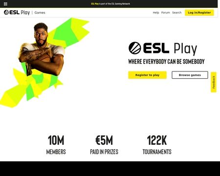 website thubmnail of Play.eslgaming