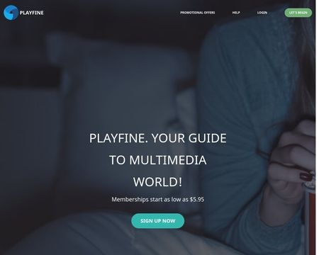 website thubmnail of Playfine.net