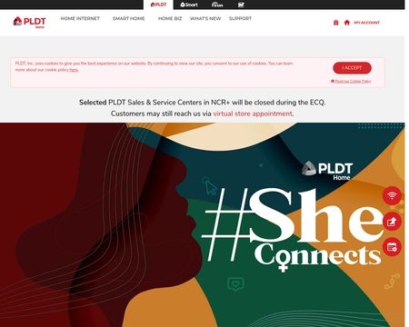 website thubmnail of PLDT HOME