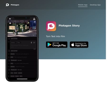 website thubmnail of Plotagon