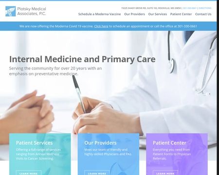 website thubmnail of Plotsky Medical Associates.