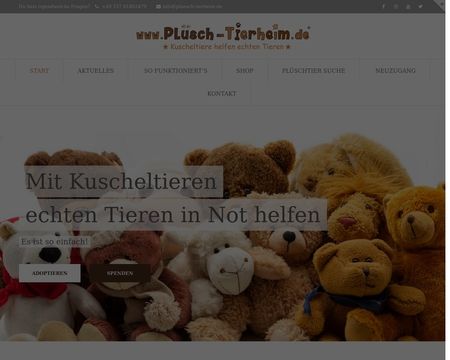 website thubmnail of Pluesch-tierheim.de
