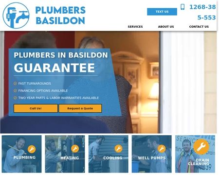 website thubmnail of Plumbersbasildon.co.uk