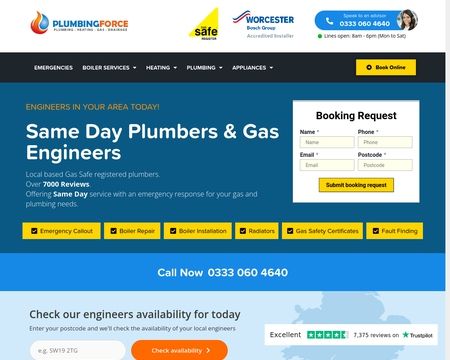 website thubmnail of Plumbingforce