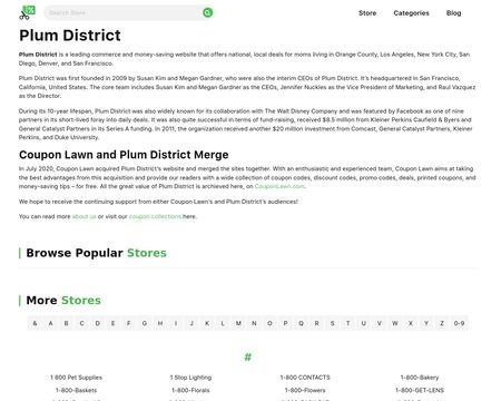 website thubmnail of PlumDistrict