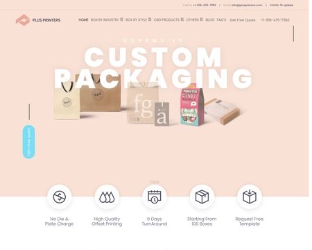 website thubmnail of Plus Printers
