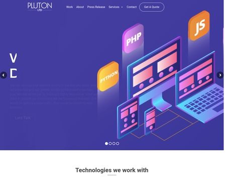 website thubmnail of Pluton.ltd