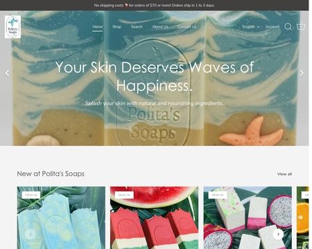 website thubmnail of Polita's Soap